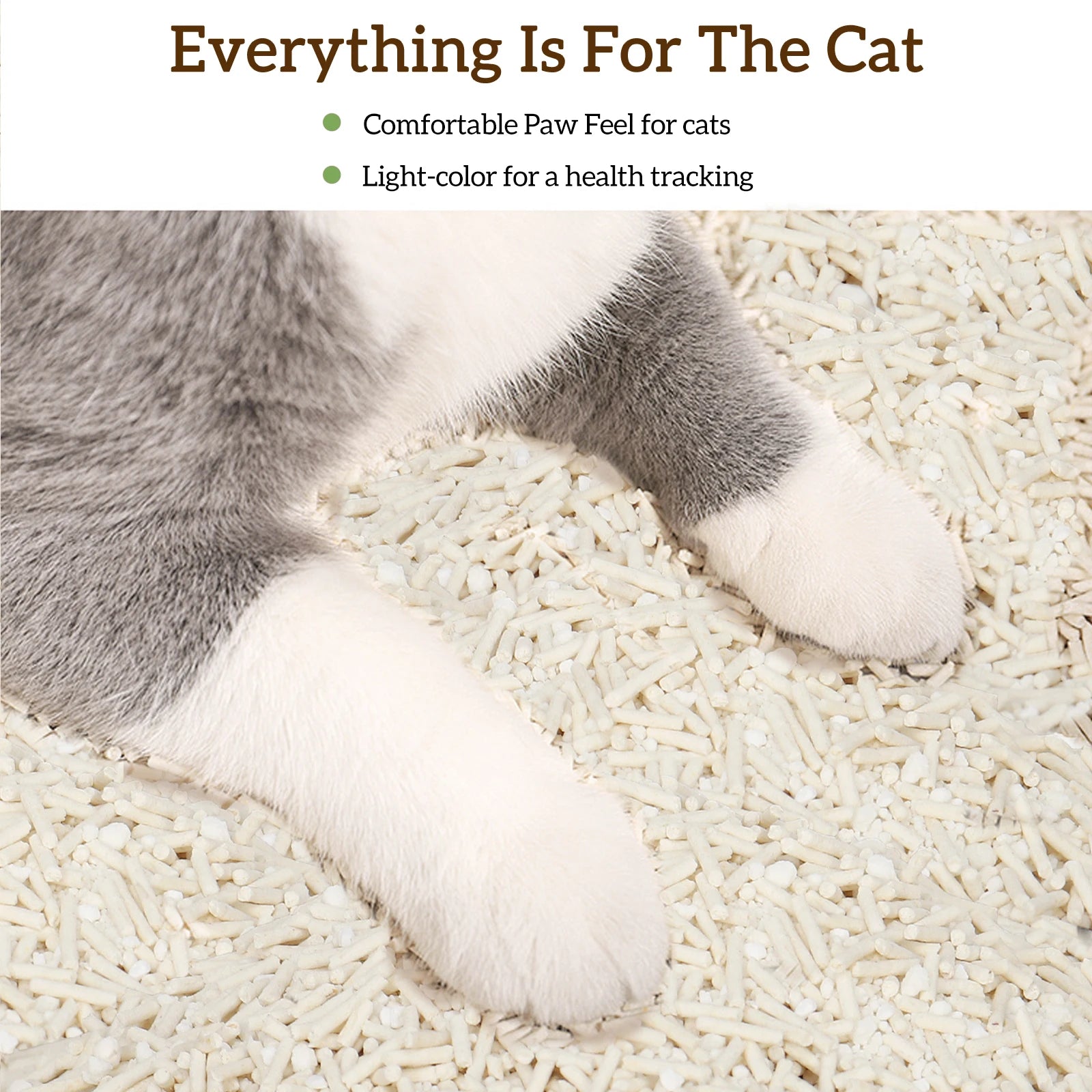 EZSKUUP NonStick Cat Litter (Tofu & Cassava) - 100% Unscented