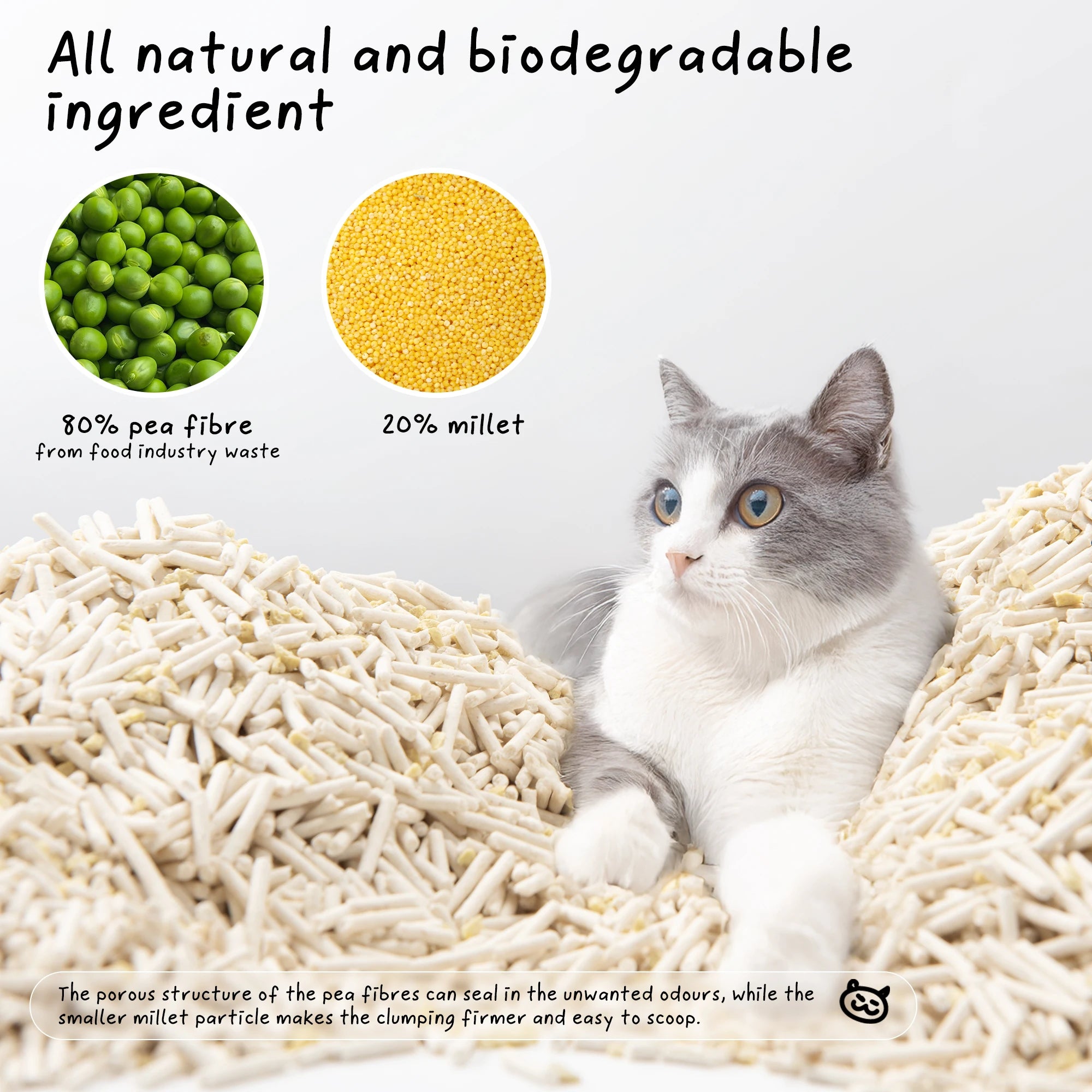 COCOCAT Premium Tofu Cat Litter: Rapid Clumping & Super Absorbent