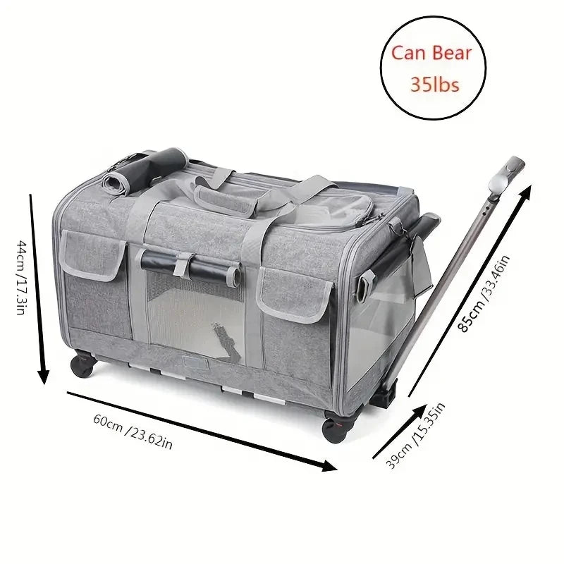 The Multi-Function Rolling Pet Travel Carrier
