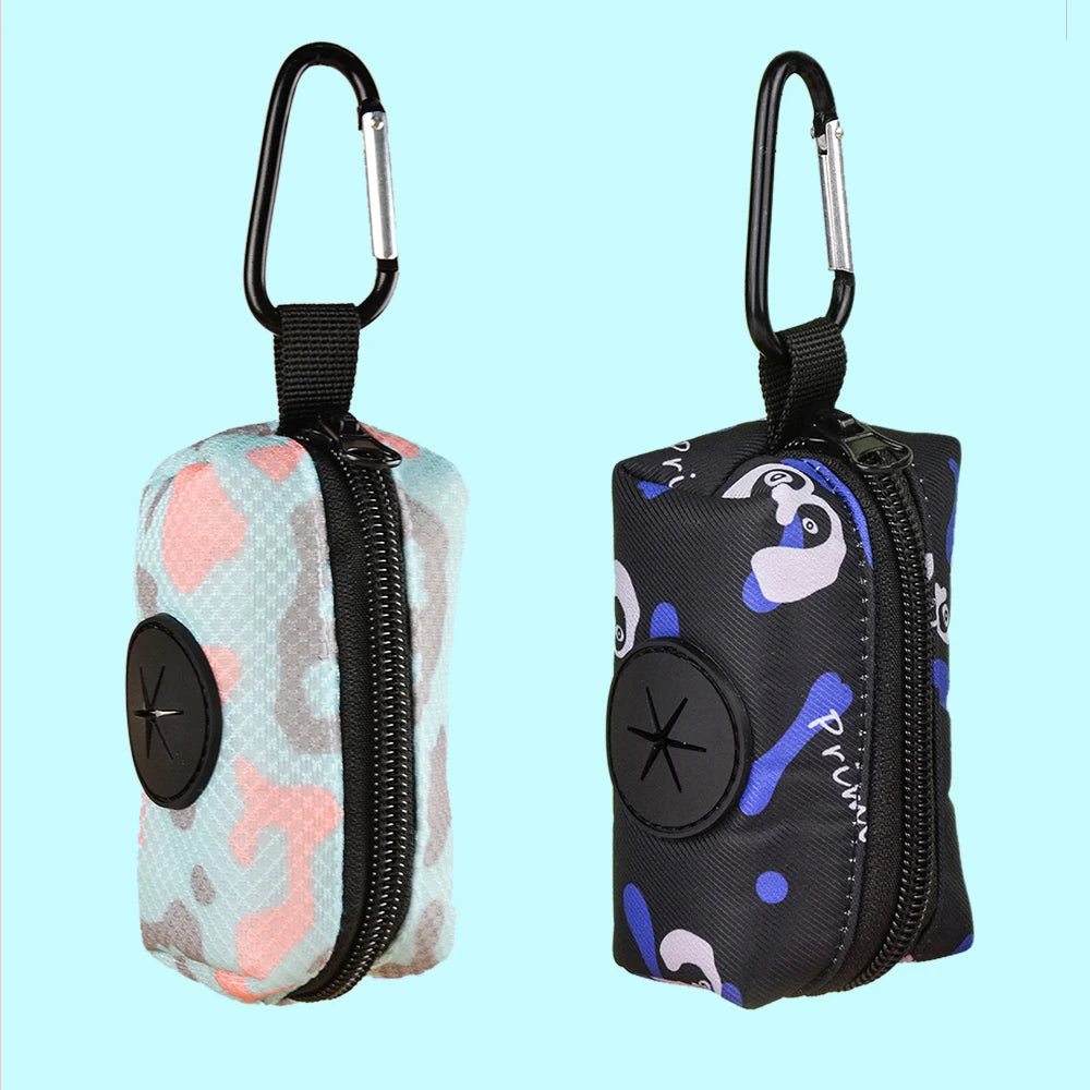 Stylish Zippered Waste Bag Dispenser Pouch