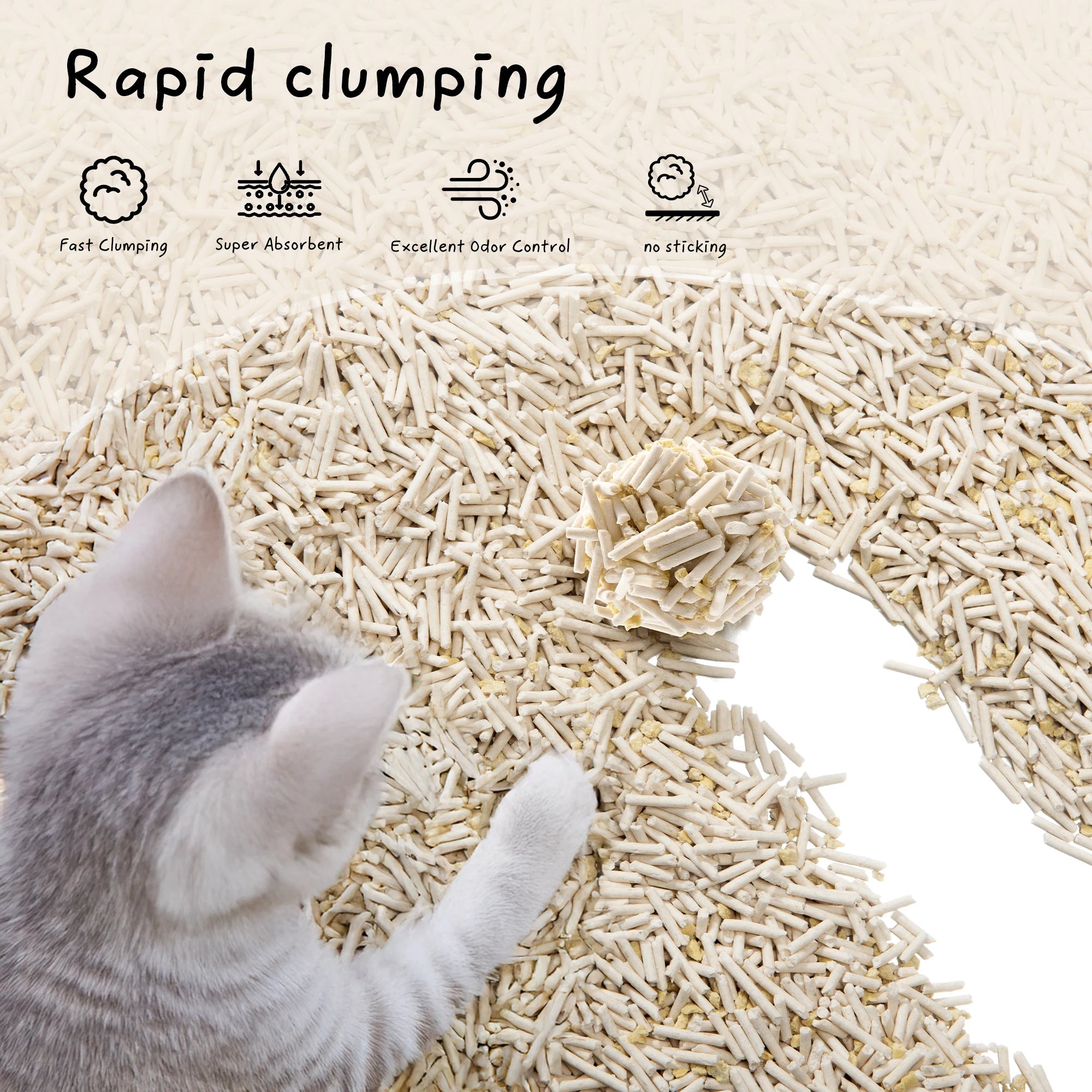 COCOCAT Premium Tofu Cat Litter: Rapid Clumping & Super Absorbent