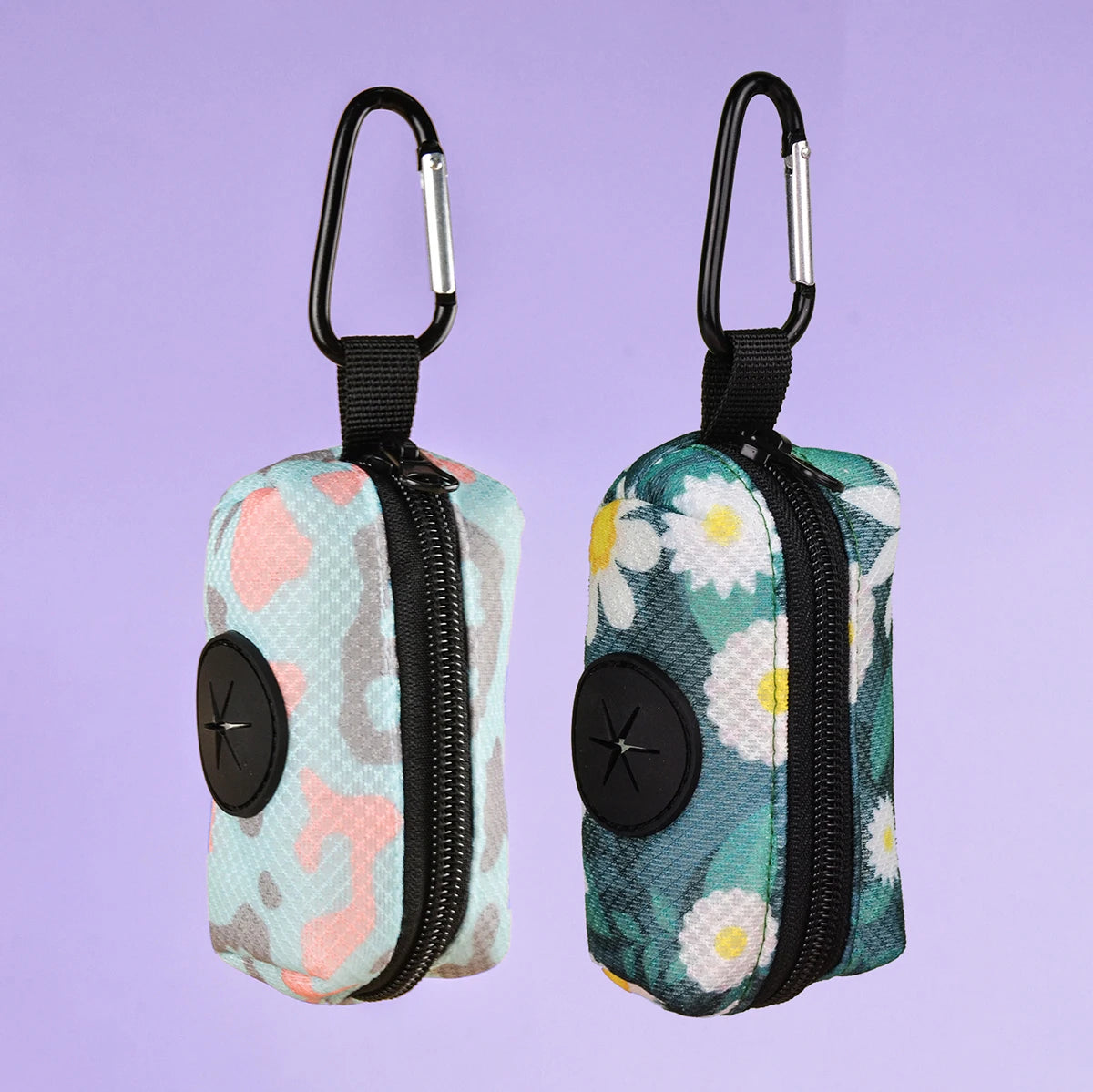 Stylish Zippered Waste Bag Dispenser Pouch