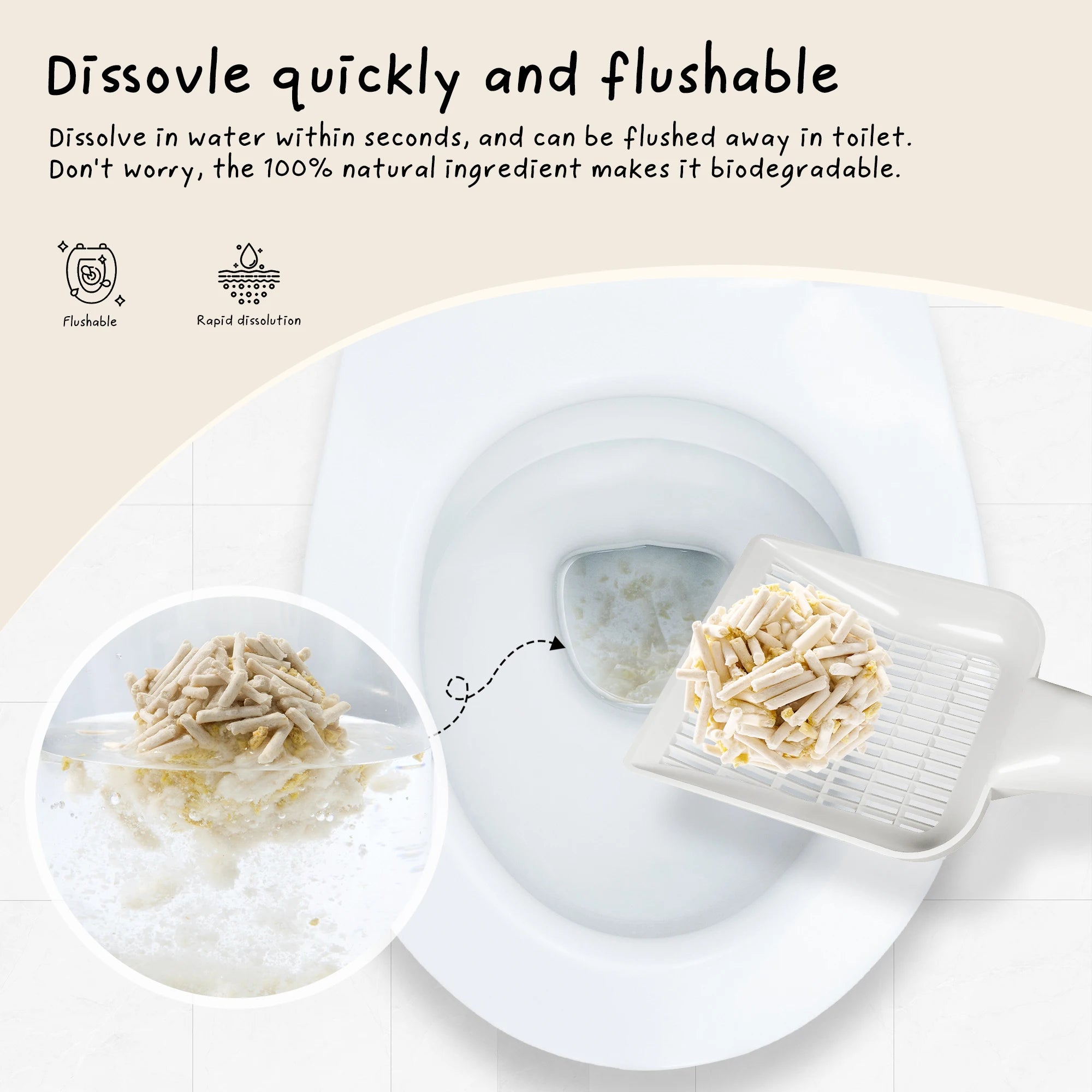 COCOCAT Premium Tofu Cat Litter: Rapid Clumping & Super Absorbent