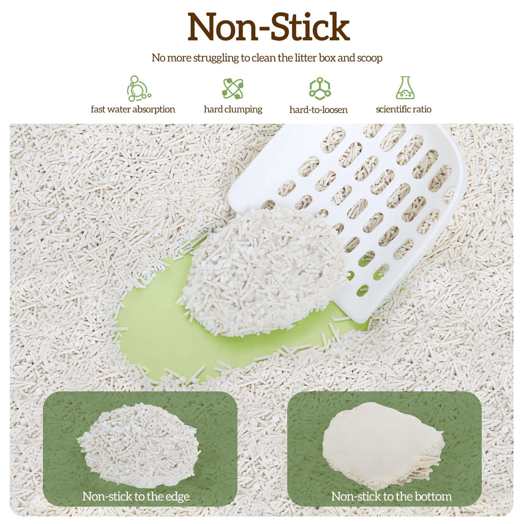 EZSKUUP NonStick Cat Litter (Tofu & Cassava) - 100% Unscented