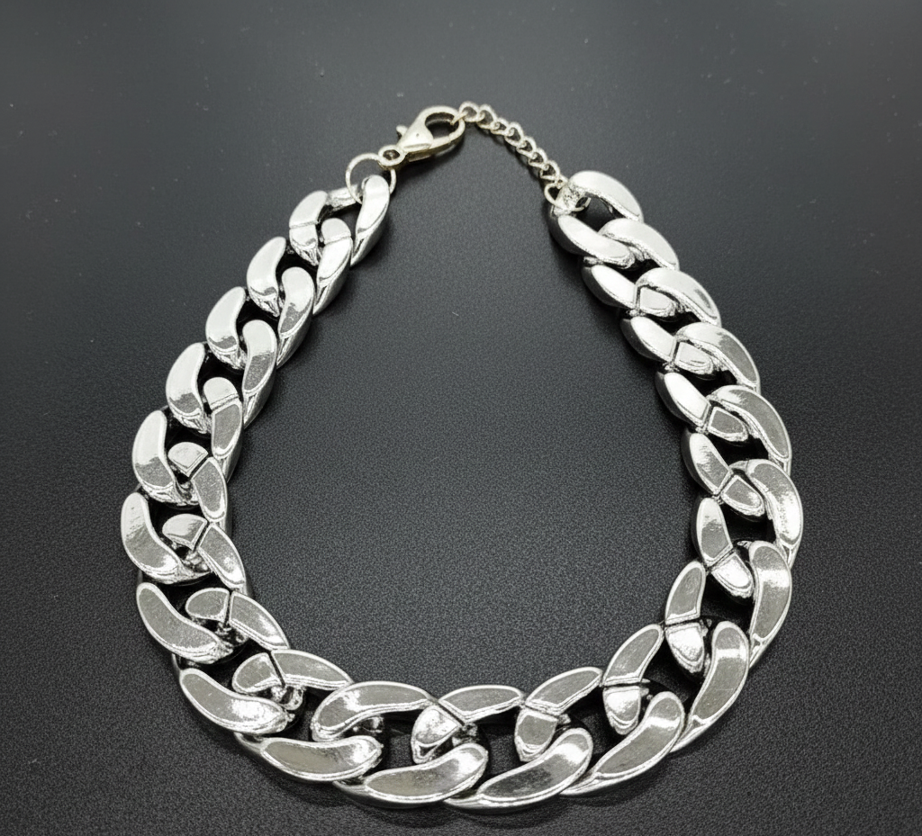 Luxe Heavy-Duty Gold/Silver Chain Dog Collar