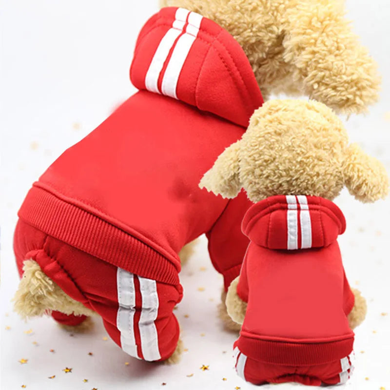 2-Piece Pet Sweat Suit (Sporty Style) - Comfort and Warmth