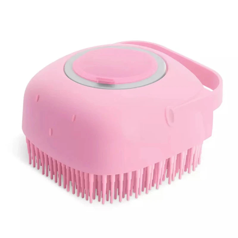 2-in-1 Comfort Dispenser Pet Bath Brush