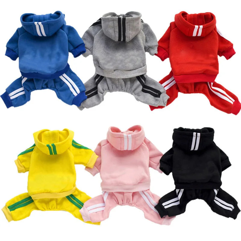 2-Piece Pet Sweat Suit (Sporty Style) - Comfort and Warmth
