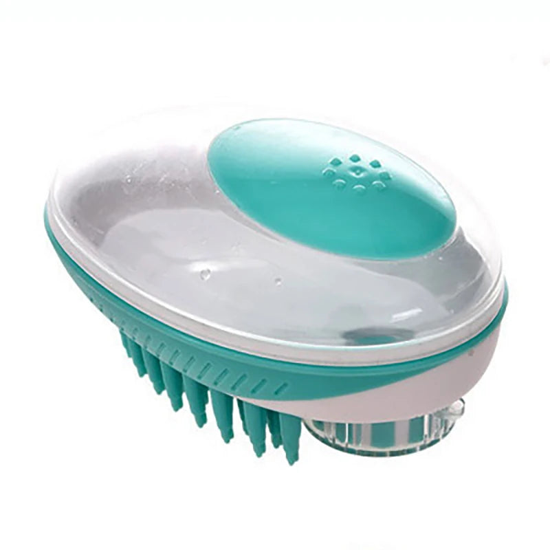 2-in-1 Comfort Dispenser Pet Bath Brush