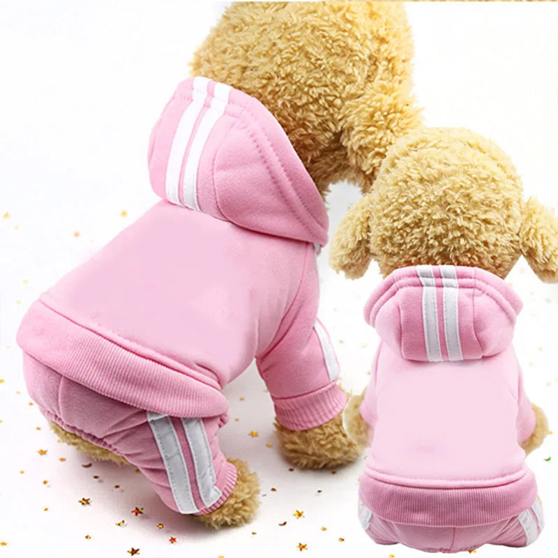 2-Piece Pet Sweat Suit (Sporty Style) - Comfort and Warmth