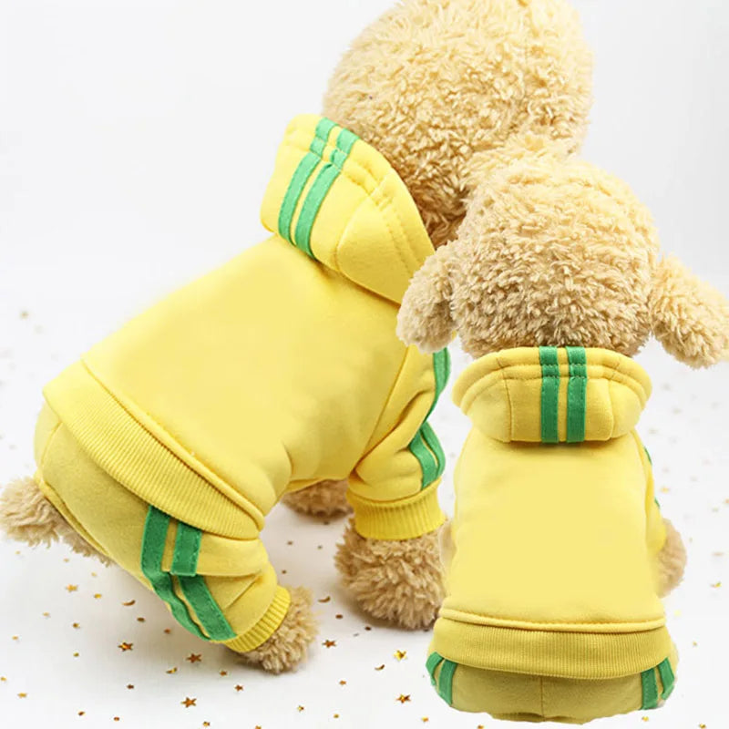 2-Piece Pet Sweat Suit (Sporty Style) - Comfort and Warmth