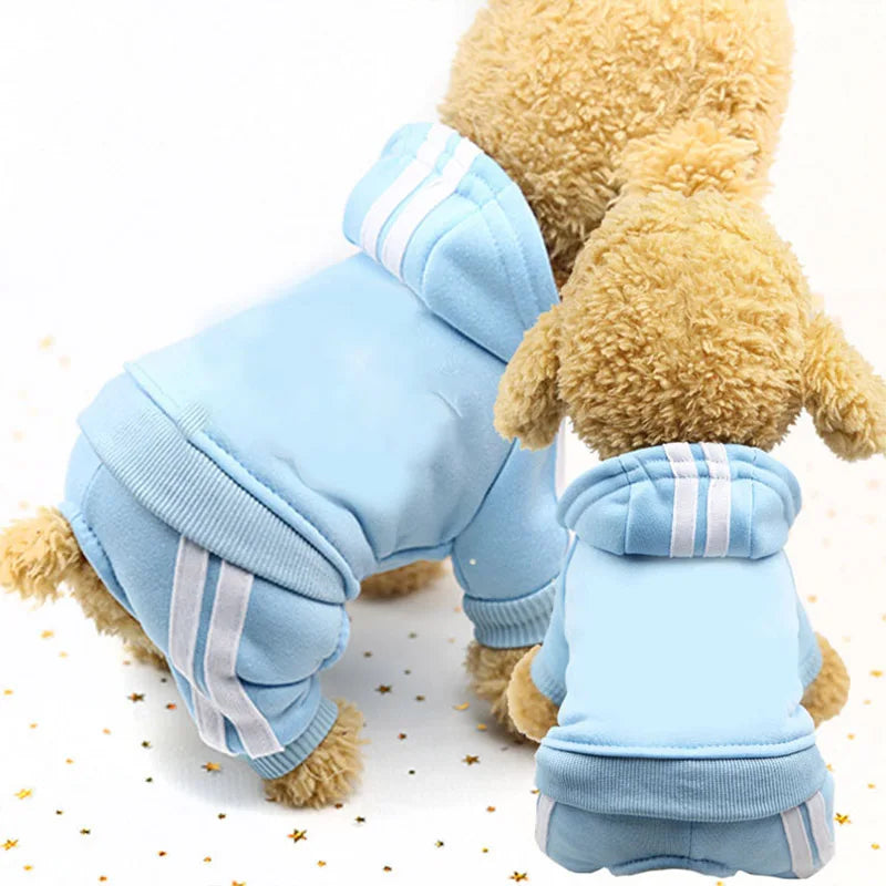 2-Piece Pet Sweat Suit (Sporty Style) - Comfort and Warmth