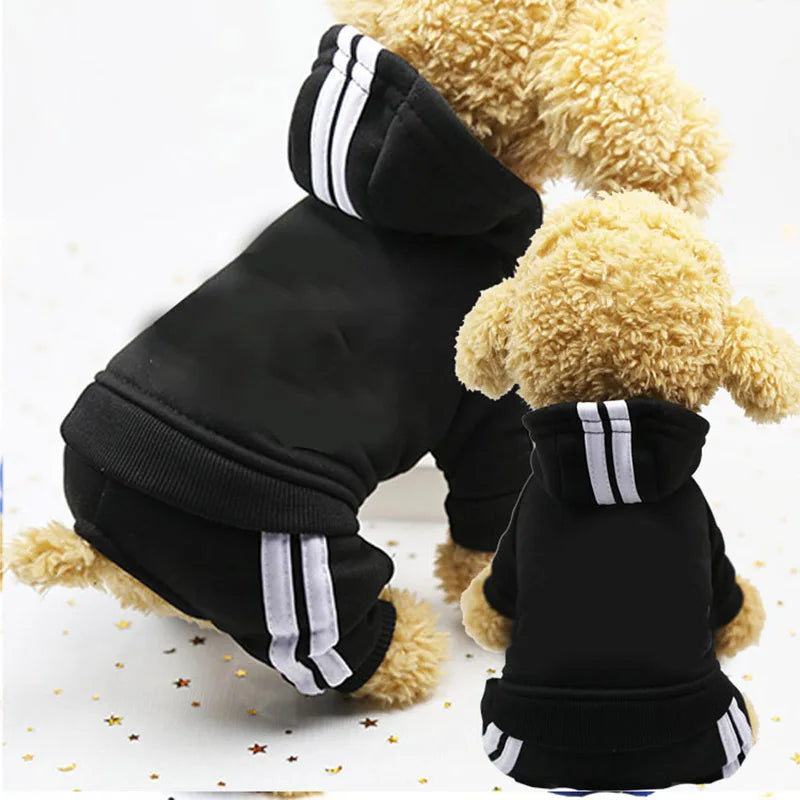 2-Piece Pet Sweat Suit (Sporty Style) - Comfort and Warmth