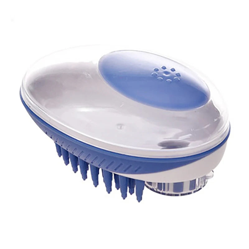 2-in-1 Comfort Dispenser Pet Bath Brush