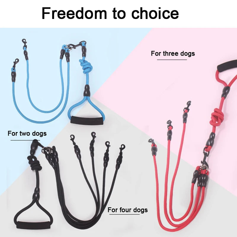 Multi-Dog Tangle-Free Leash Splitter System