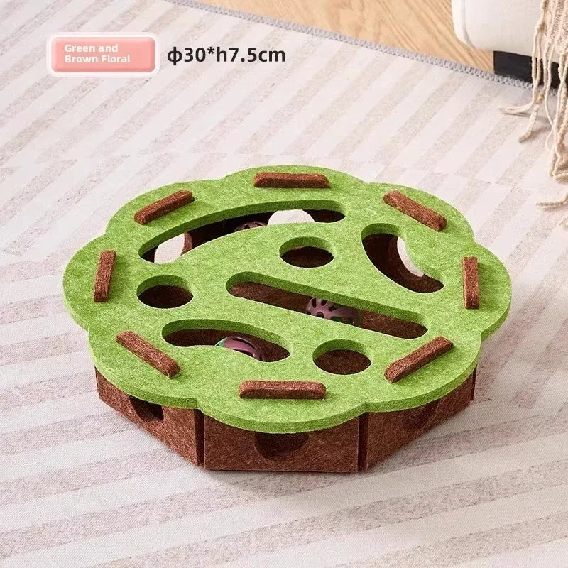 3-in-1 Cardboard Cat Scratcher (Flat & Curved Shapes) - Furniture Protection & Rest