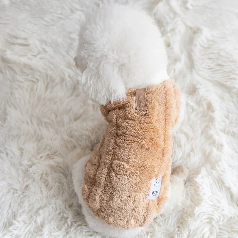 Super Fluffy Fleece Pet Vest - Warmth and Comfort for Winter