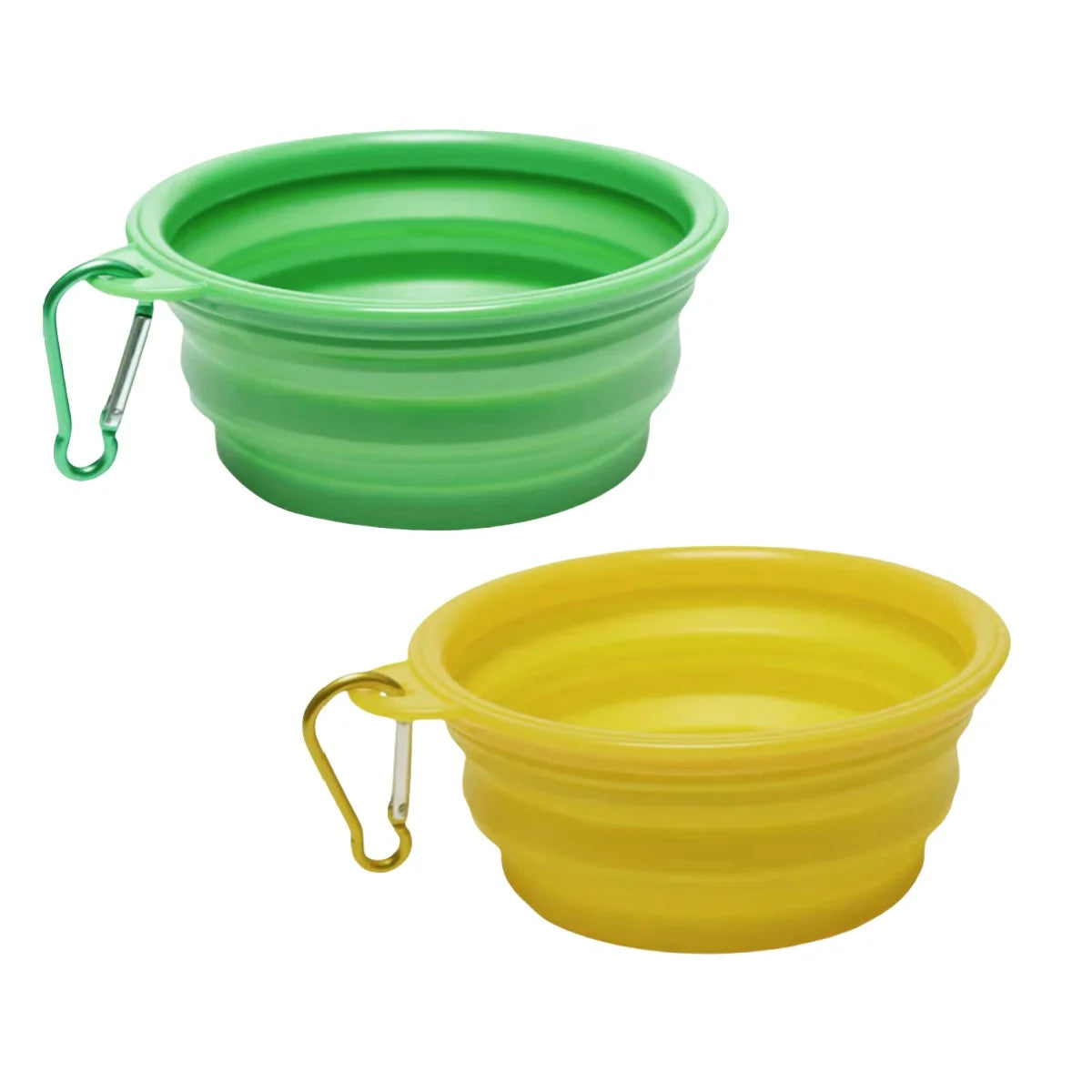 2-Pack Collapsible Silicone Travel Bowls