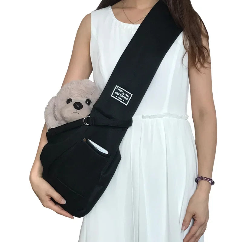 Cozy Canvas Hands-Free Pet Sling Carrier