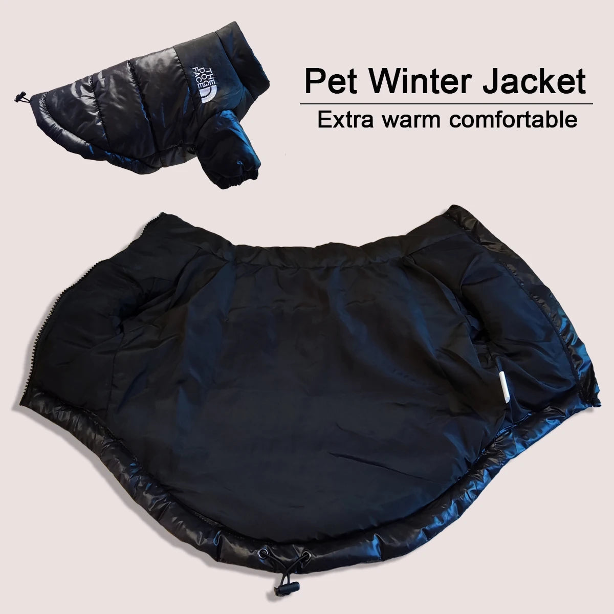 "The Dog Face" Two-Tone Puffer Jacket - Thermal Protection and Adventurous Style