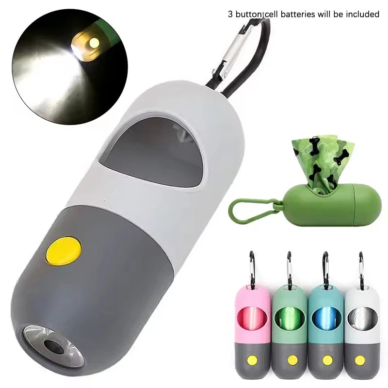 2-in-1 LED Flashlight Waste Bag Dispenser