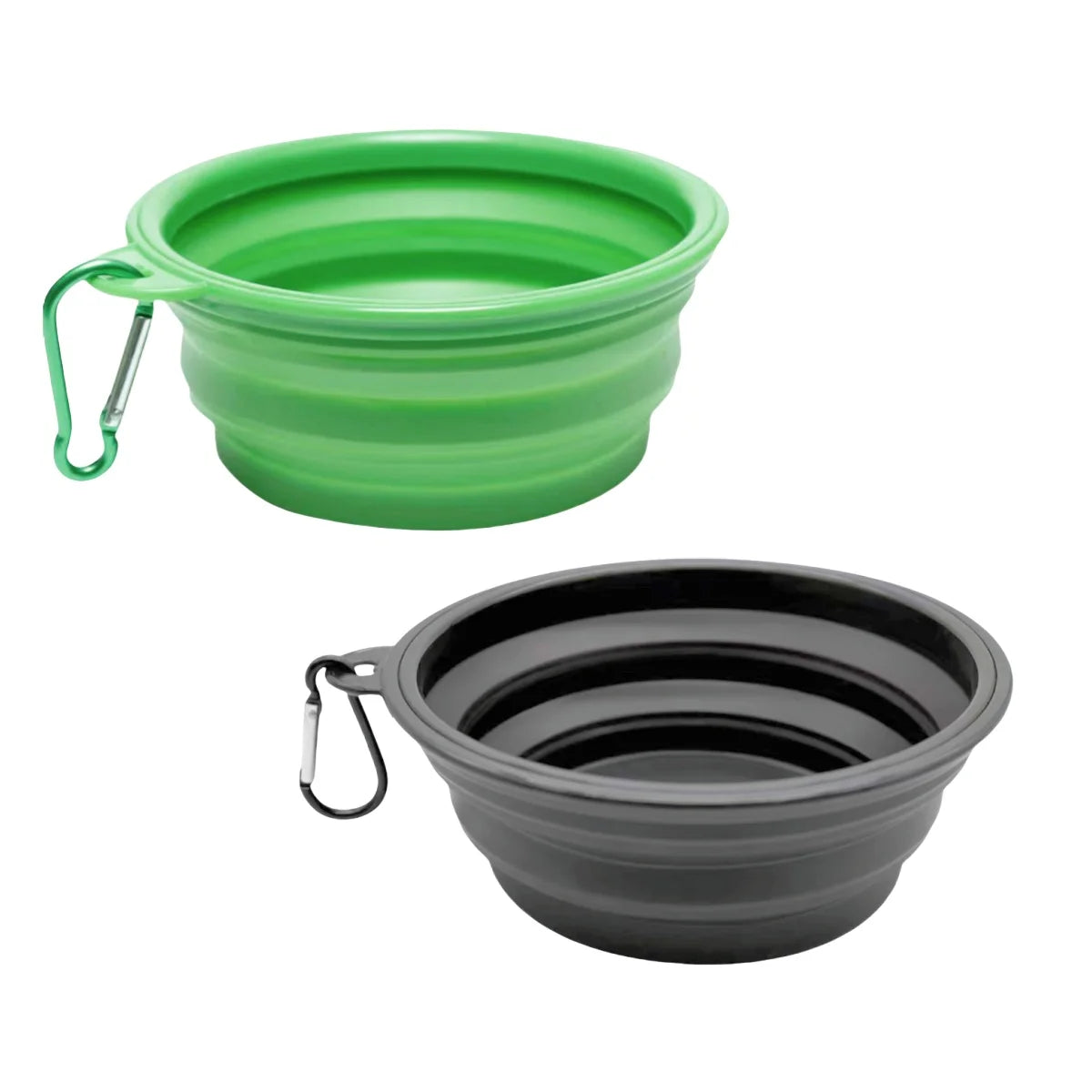 2-Pack Collapsible Silicone Travel Bowls