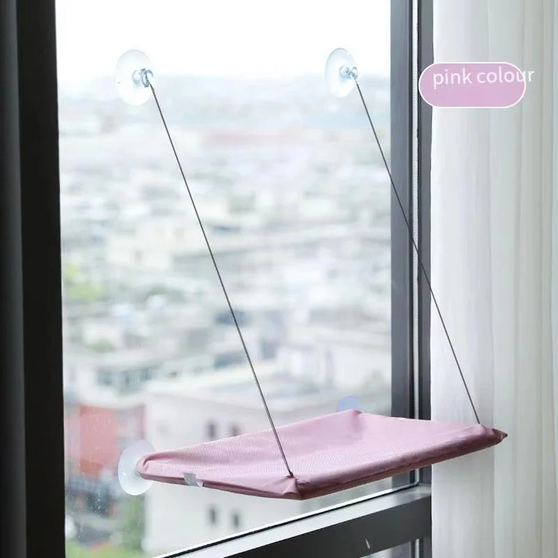 Cat Window Hammock/Bed - Comfortable Suction Cup Hanging Bed for Sunbathing