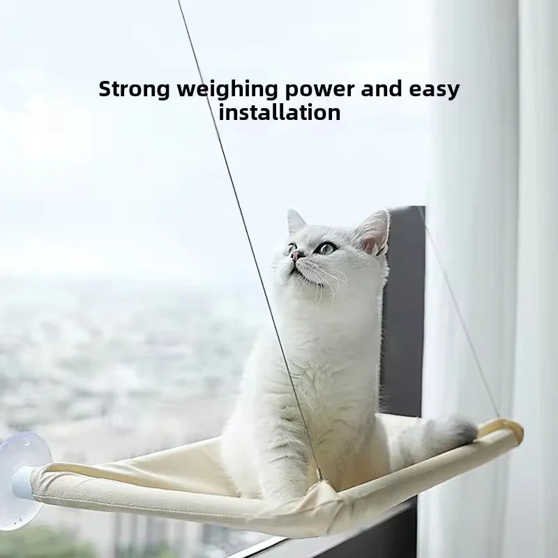 Cat Window Hammock/Bed - Comfortable Suction Cup Hanging Bed for Sunbathing