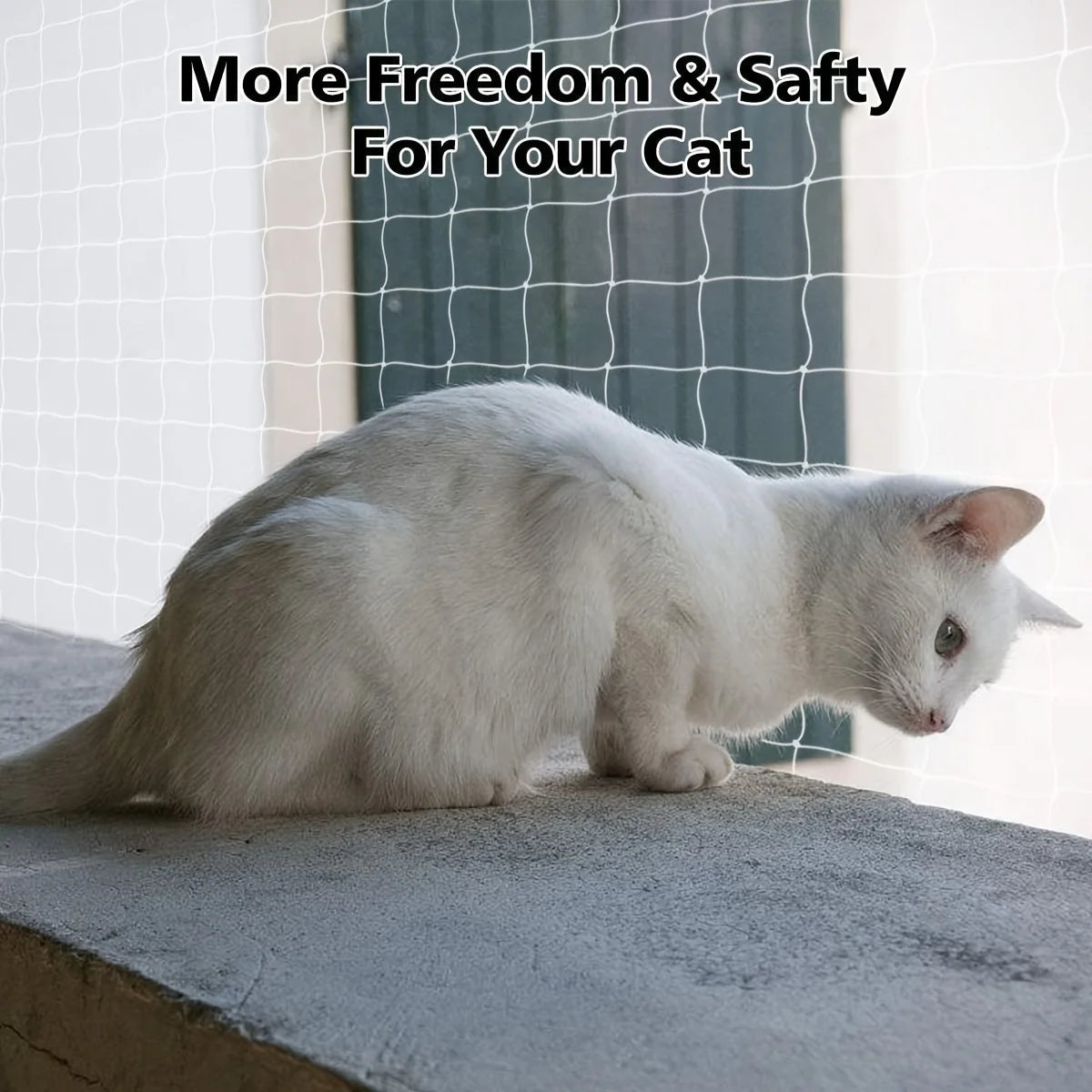 Invisible Cat Safety Net (Windows and Balconies) - Security and Freedom