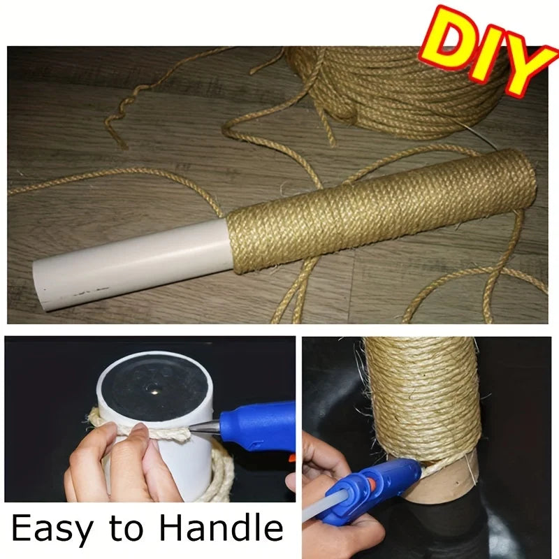 DIY Sisal Rope Roll for Scratching Post Repair & Creation