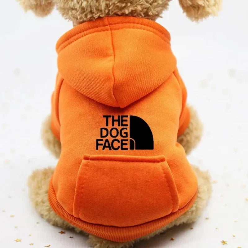 "The Dog Face" Hoodie with Hood and Pocket - Cozy Urban Style