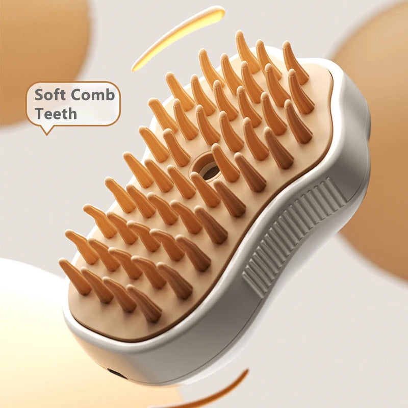 3-in-1 Spray Paw Massaging Grooming Brush