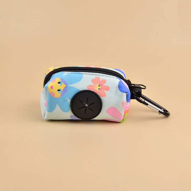 Stylish Zippered Waste Bag Dispenser Pouch