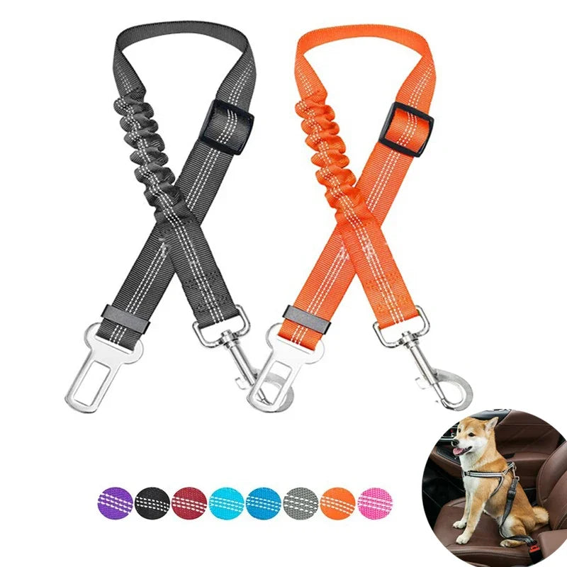 Adjustable Anti-Pull Swivel Clip Pet Safety Seat Belt