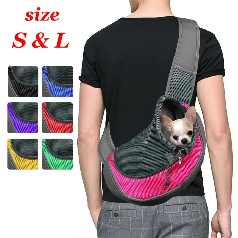 Hands-Free Comfort Pet Sling Carrier (Mesh)