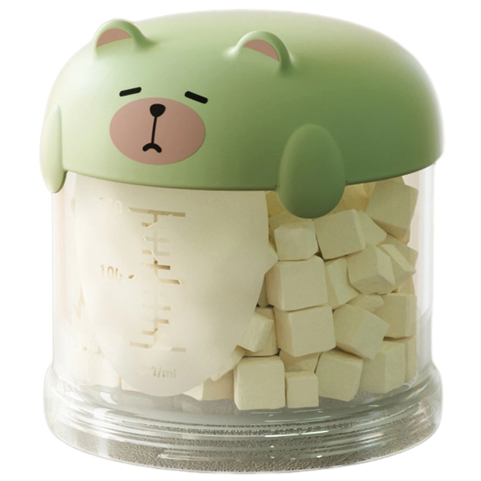 Stackable Bear-Top Travel Food Dispenser