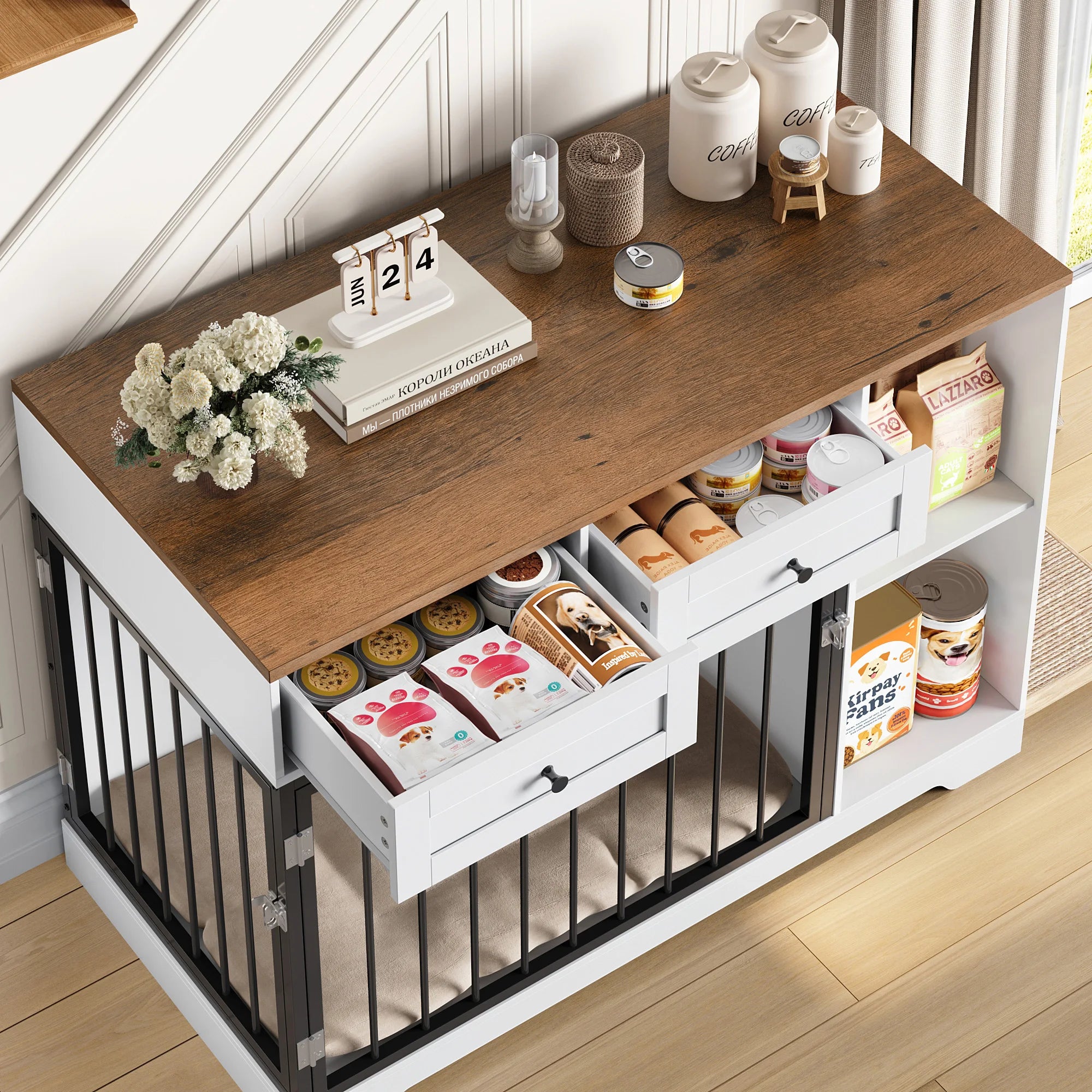Multi-Function Dog Den & Storage Console