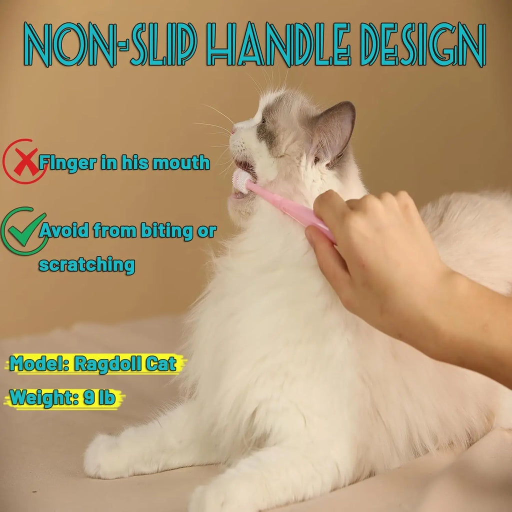 360° Rotating Bristle Non-Slip Handle Toothbrush