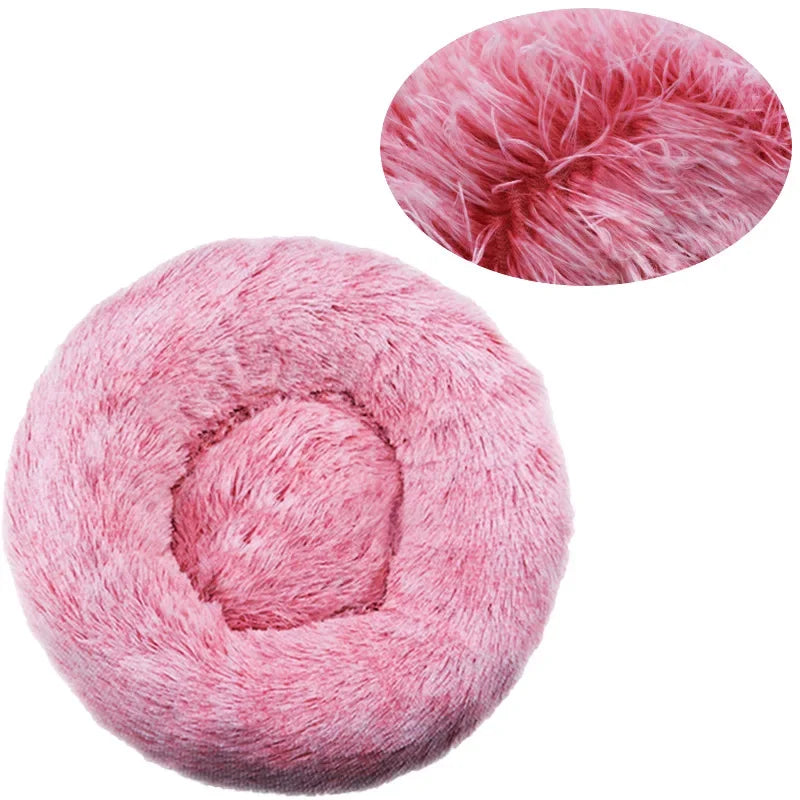 Fluffy Round Pet Bed (Machine Washable) - Maximum Comfort and Versatility