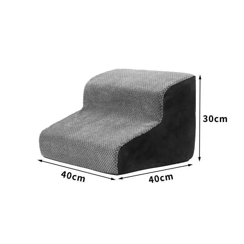 Soft Foam Pet Stairs (2, 3 or 4 Steps) - Customized Height Support