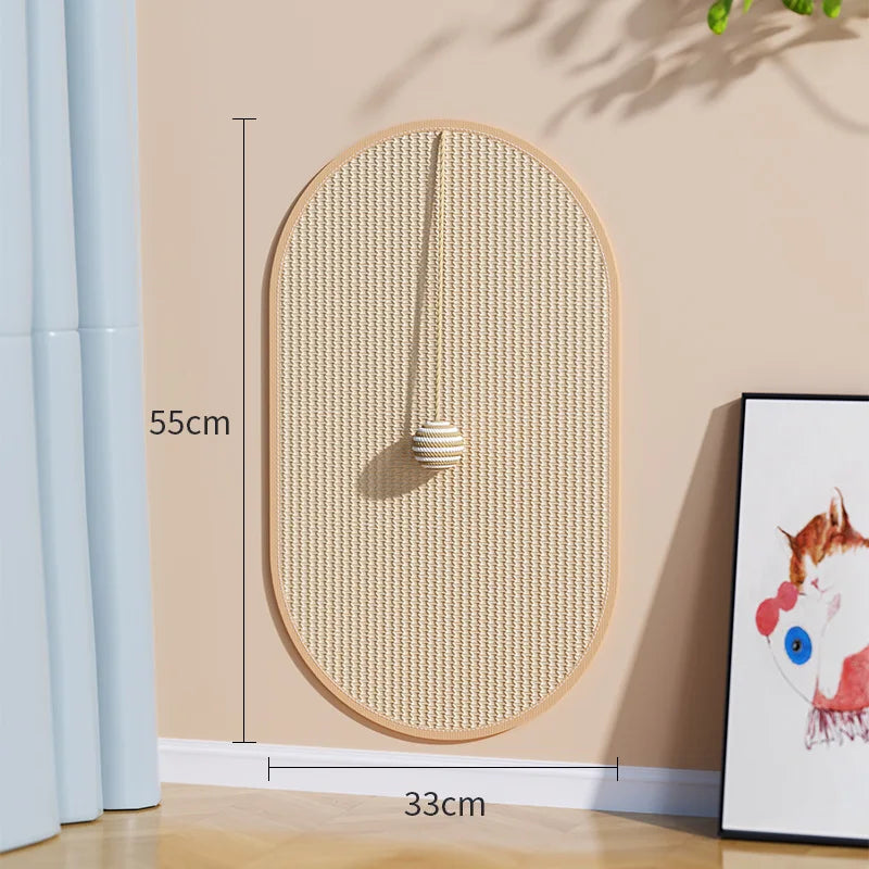 Vertical Sisal Wall Scratcher - Elegant Furniture Protection