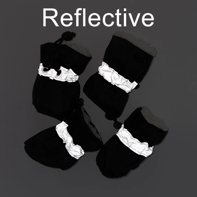Reflective Waterproof Anti-Slip Grip Dog Socks
