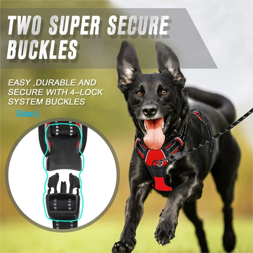 Pro-Grade Multi-Color No-Pull Harness for Large Dogs