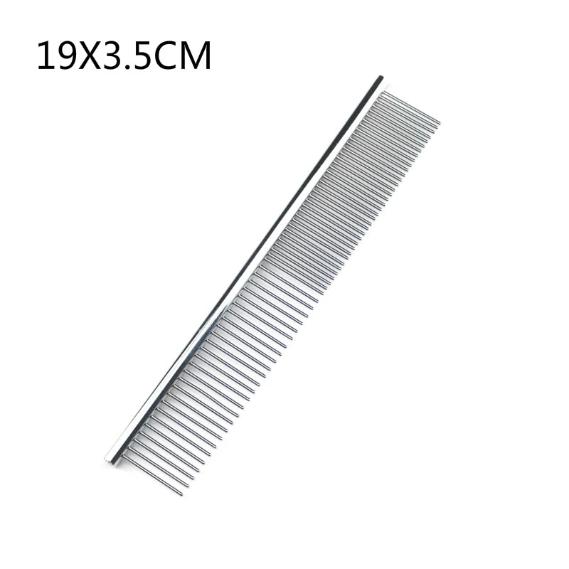 Professional Dual-Sided Stainless Steel Grooming Comb