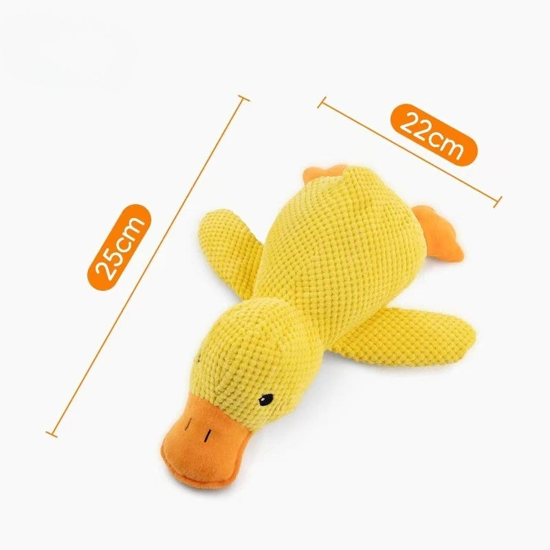 Squeaky Duck/Goose Plush Toy - Soft Texture for Cuddling and Chewing