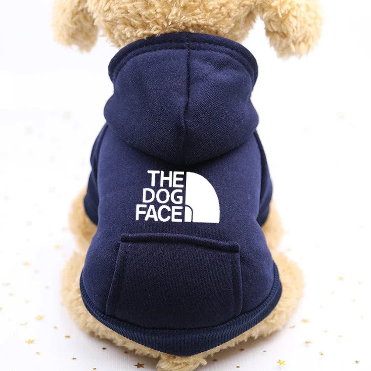 "The Dog Face" Hoodie with Hood and Pocket - Cozy Urban Style