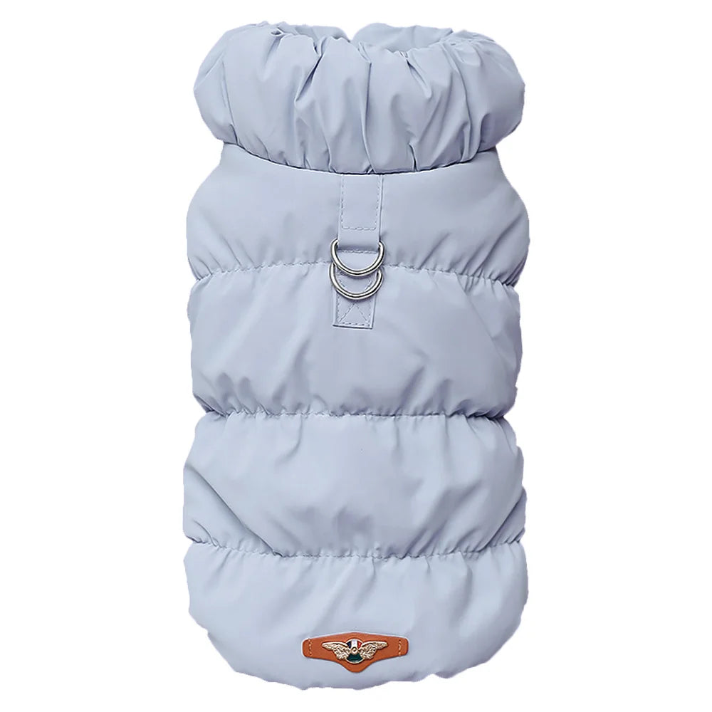 Elegant Puffer Pet Coat (Multiple Colors) - Maximum Warmth with Dual D-Ring