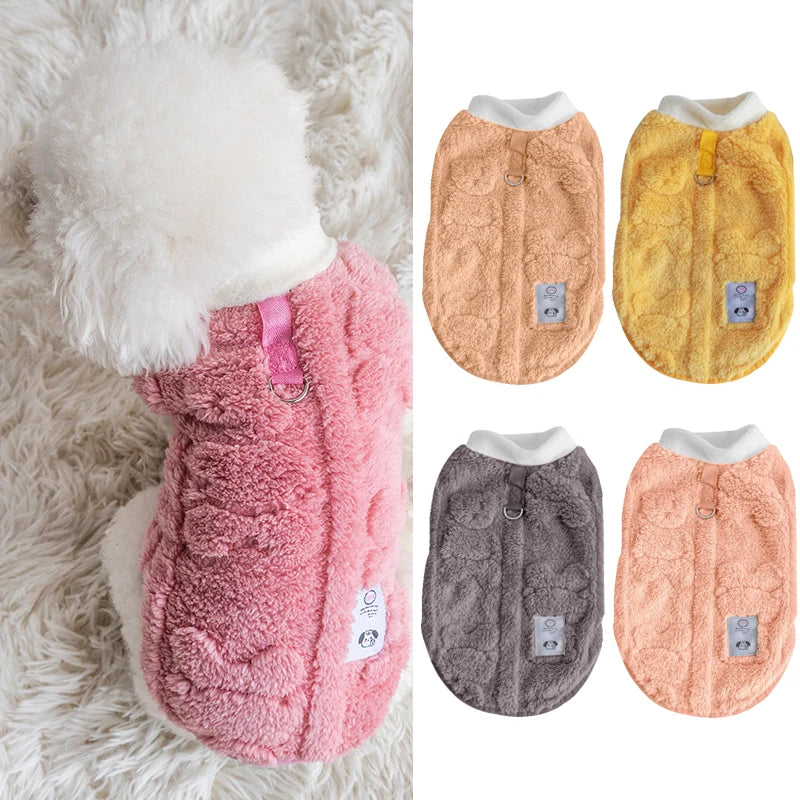 Super Fluffy Fleece Pet Vest - Warmth and Comfort for Winter