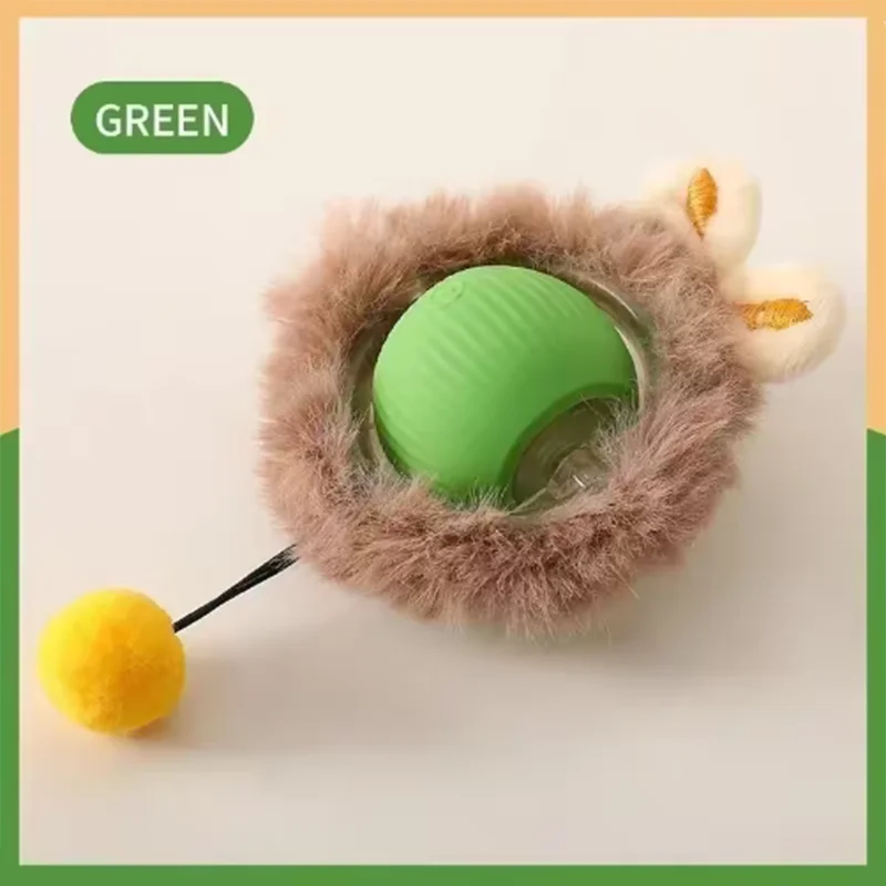 Electric Interactive Ball with Tail (3 Modes) - Type-C Rechargeable for Autonomous Hunting
