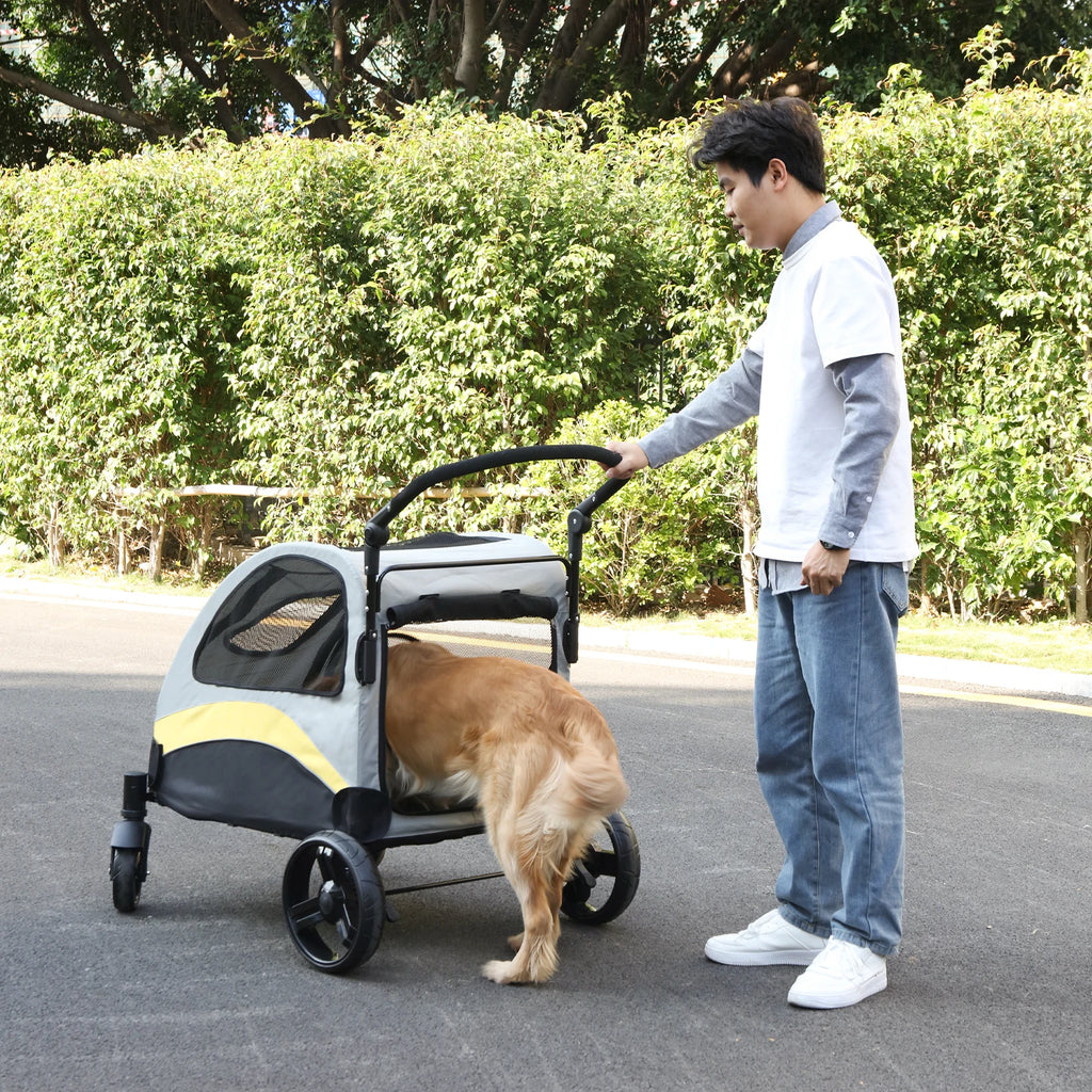 Heavy-Duty All-Terrain Pet Stroller (M, L, XL Sizes)